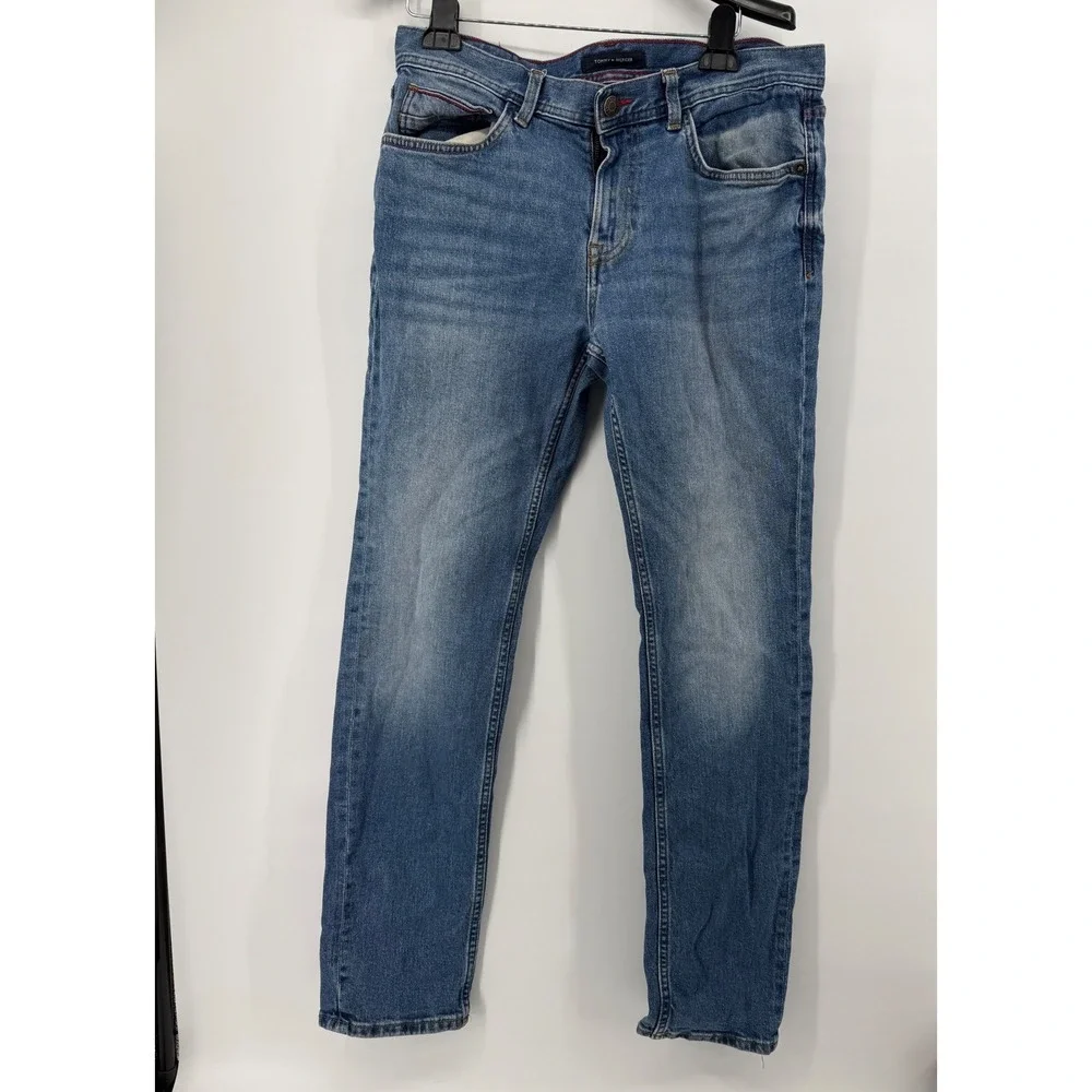 Tommy Hilfiger Denton Straight Leg Jeans Mens 32x32 Medium Wash Blue 78J6883